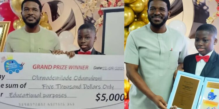 10-year-old Nigerian schoolboy wins multimillion naira prize out of over 782,000 students from 90 countries