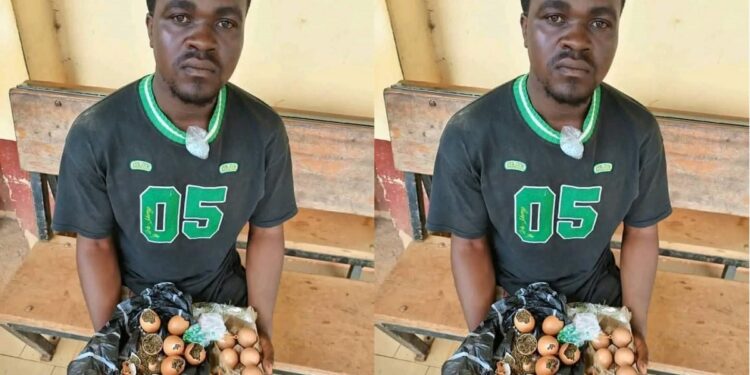 Man caught trying to use eggs to smuggle drugs to his friend in prison