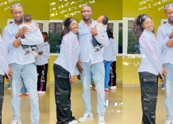 “BSc degree, husband, and children bagged” – Lady shares love story with man who paid her fees, proudly flaunts 2 kids (Video)