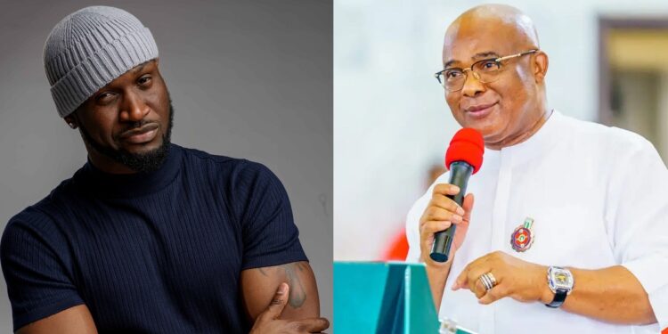 Peter Okoye reacts