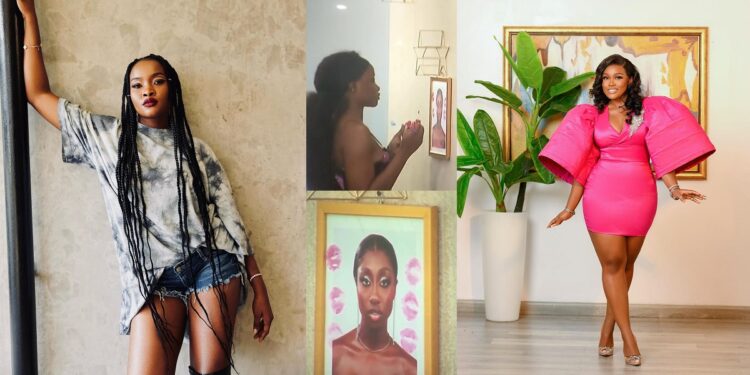#BBNaija All Stars: “How dare you?” – Ilebaye rants as CeeC rubs off her lipstick on Doyin’s picture after kissing it 4 times (Video)