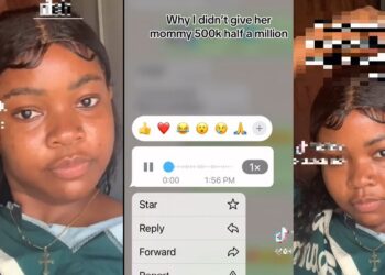 Lady Davido gifted ₦2 million leaks chat as family member demands that she send sum of ₦500k to her mum (Video)