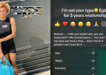 “You’re not my type and we cannot marry” – Lady gets shocking response after pranking boyfriend of three years with pregnancy