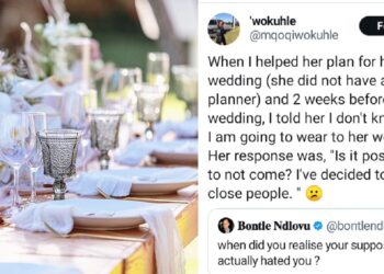 “After I helped my friend to plan her wedding she told me I wasn’t invited” – South African woman reveals