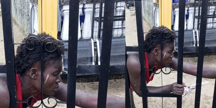 “She was sent from the kingdom of darkness” – Reactions as Woman is caught picking used diapers.