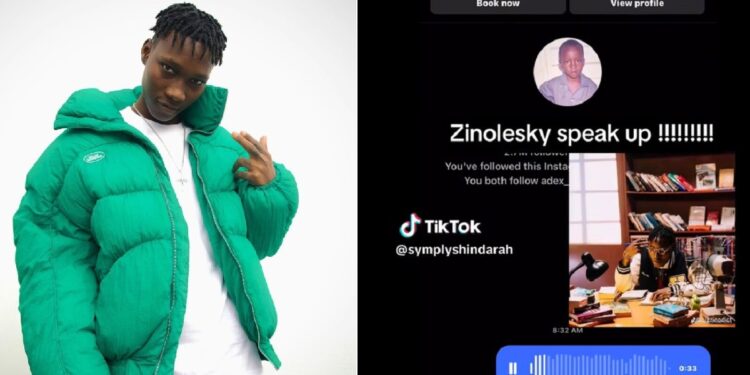 “You’re looking lean, please speak up” – Concerned fan tearfully queries Zinoleesky (Voice recording)