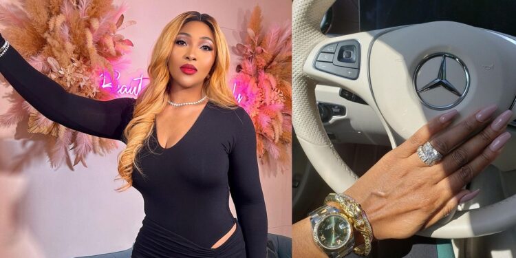 Congratulations pour in as Nigerian actress Lilian Esoro flaunts engagement ring