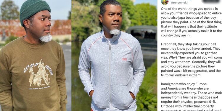 “Not everything that glitters abroad is gold” – Reno Omokri sparks debate with advice for people who want to “japa”