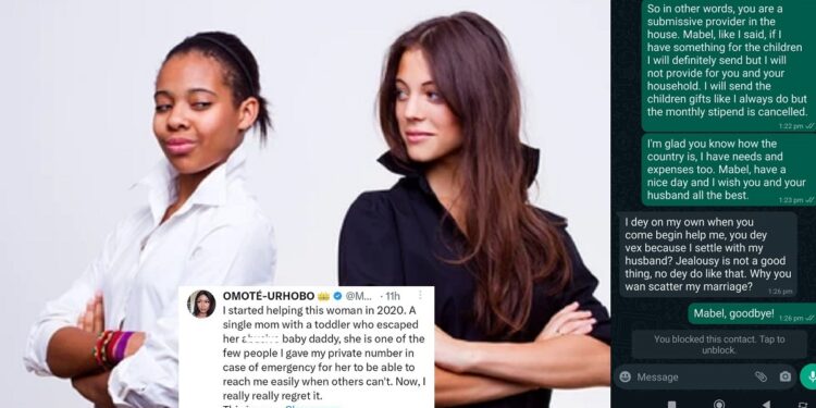 Lady shares the message she received from a single mother she helped when she escaped from her abu.sive baby daddy