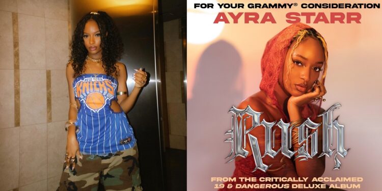 Ayra Starr excited as The Recording Academy considers her song for Grammy