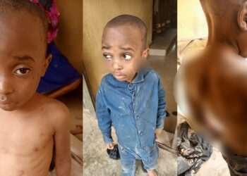 Lady cries out for help to save boy and his siblings who are allegedly being maltreated by their father