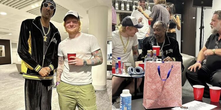 Ed Sheeran narrates hilarious encounter with rapper, Snoop Dogg, where he got so “high” that he couldn’t see