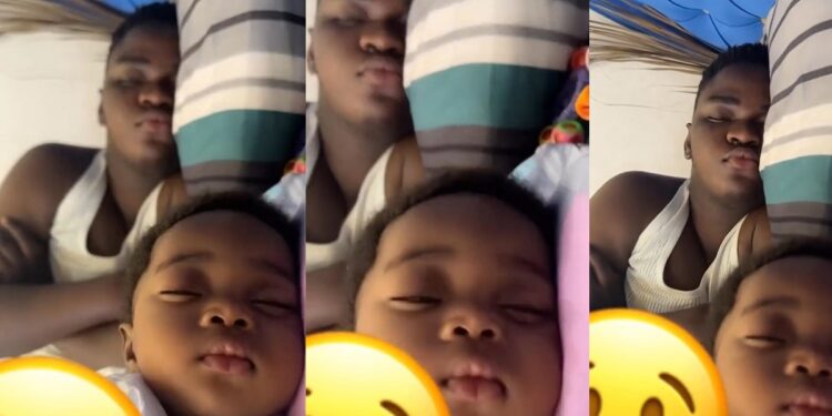 “Copy and paste” – Internet users react to viral video of father and son resemblance (VIDEO)