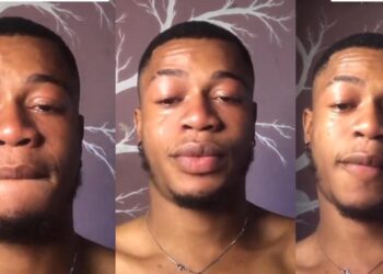 Young man shed tears as he claims no one trusts him in a relationship because he’s handsome (VIDEO)