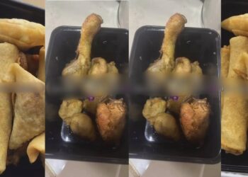 Food vendor left shocked after dispatch rider took his “own share” of small chops he was asked to deliver to a client (VIDEO)