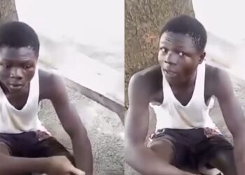 Teenager caught bur.ying younger brother alive for allegedly ste.aling N1,000 (Video)