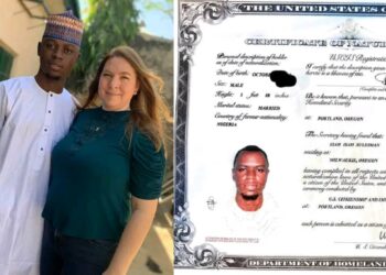 “I am now an American” – Nigerian man celebrates as the US military grants him citizenship
