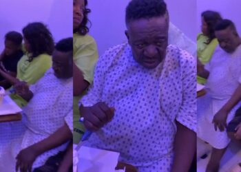 Mr. Ibu celebrates his birthday in the hospital with his family