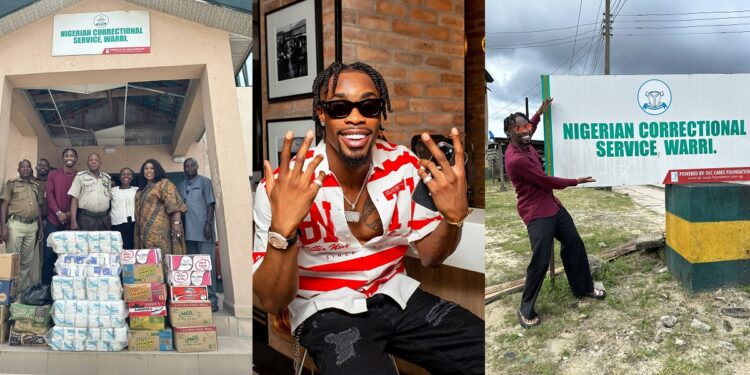 Neo Akpofure donates relief items to inmates in Warri prison