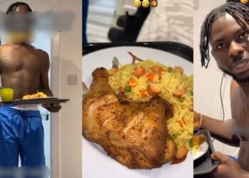 Lady convince her partner to cook for her at midnight, claiming she’s having ‘period cravings’ (Video)