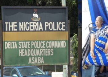 Policeman allegedly bɘats 60-Year-Old elderly woman to coma in Delta State (VIDEO)