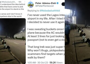 Netizens criticize the inconveniences families and friends of commuters face at the Lagos International Airport 