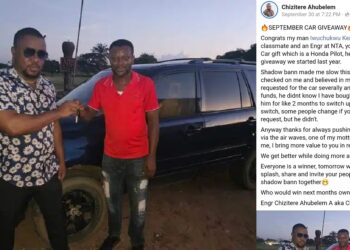 Nigerian man surprises his university classmate with car after 5 years
