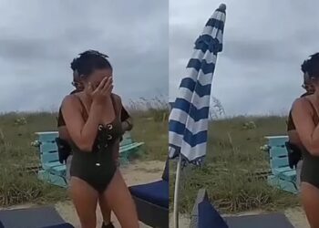 Woman Arrested After Being Caught M@sturbating Openly On The Beach, Incident Goes Viral