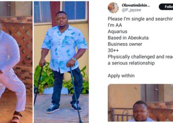 “I will swɘar and cursɘ you” – Physically challenged Nigerian man hits hard at people trolling him for seeking a serious relationship online