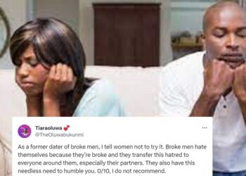 “And if you’re now doing better than them, they’ll make sure to tear you down” – Nigerian lady states reason why women should not date broke men