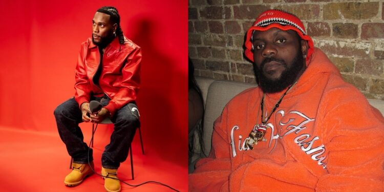 “Odogwu sef shock” – Netizens react to Burna Boy’s facial expression to Odomodu’s verse in ‘cast’ (VIDEO)