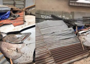 Car Crashes Into Building In Idimu, Lagos State, Leaving Four Severely Injured