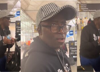 “I’m going to Dubai, first time” – Man falls to the ground dramatically as son surprises him with a trip to Dubai