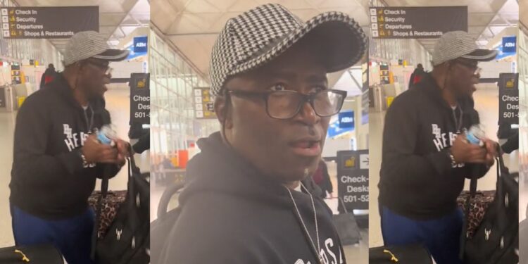 “I’m going to Dubai, first time” – Man falls to the ground dramatically as son surprises him with a trip to Dubai