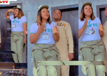 “He made all this possible” – Corps member salutes husband who trained her through school (Video)