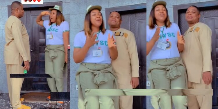 “He made all this possible” – Corps member salutes husband who trained her through school (Video)