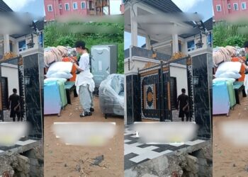 Lagos Residents Hastily Evacuate As Their Mansion Is Due To Be Demolished In 2 hours (VIDEO)