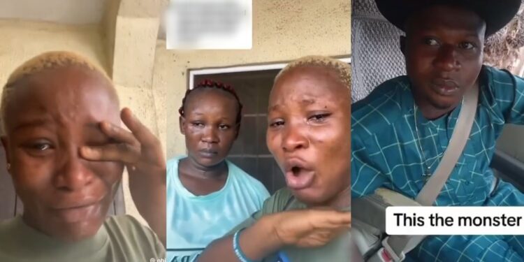 Nigerian lady cries