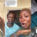 Nigerian lady cries