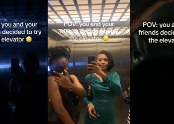 “Na so we for take kpai” – Nigerian lady shares the terrifying ordeal she encountered in an elevator with her friends
