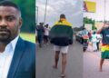 Actor John Dumelo causes