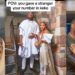 “Na to dey enter Keke now” – Netizens react as lady marries man she met in a keke napep (video)