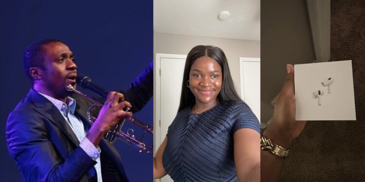 Nathaniel Bassey buys new AirPods for lady after her old one broke during the Hallelujah challenge