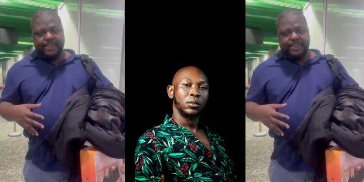 “You’re not leaving this country” – Seun Kuti accosts man at airport for threatening him online (Video)
