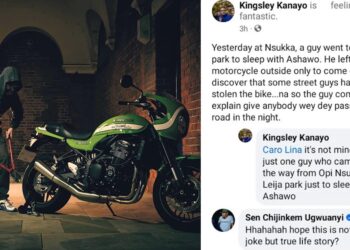 “From pleasure to pain” – Reactions as man loses his motorcycle during sxx romp in Enugu brothel