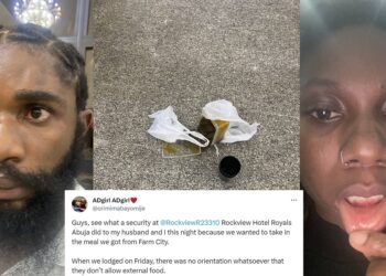 Nigerian lady narrates how hotel security assaulted her and her husband for taking food they bought outside into the hotel