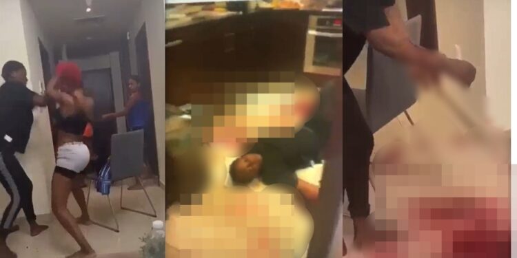 Lady reportedly slashes her friend during an argument in Dubai and leaves her to blǝǝd to dǝath (VIDEO)