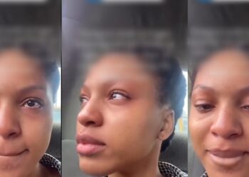 lady crying