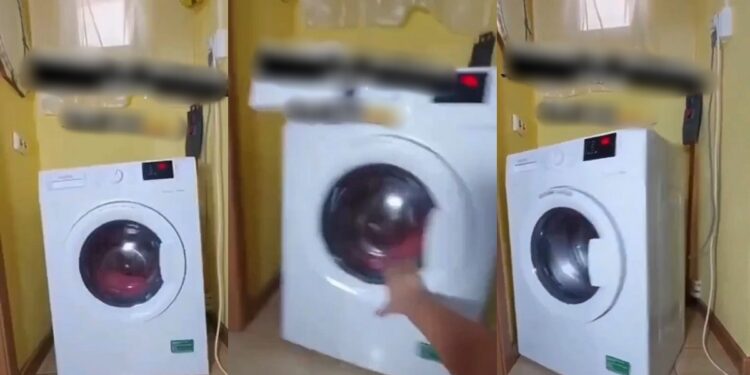 “The washing machine get small spiritual problem” – Netizens share amusing responses as lady advertises faulty washing machine for ’20k’