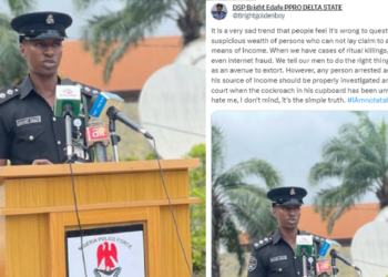 “Any person arrested and can’t justify his source of income should be properly investigated and charged to court”- Delta police spokesperson advocates